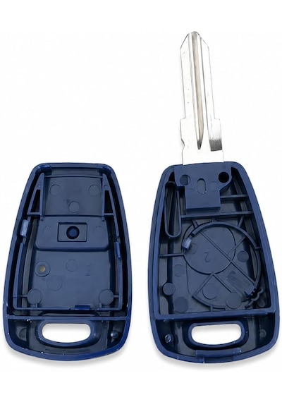 Autohan Keys Fiat İçin 1 Butonlu Anahtar Kumanda Kabı, Doblo, Punto, Fiorino, Albea İle Uyumlu, Lacivert, Gt15r Uç