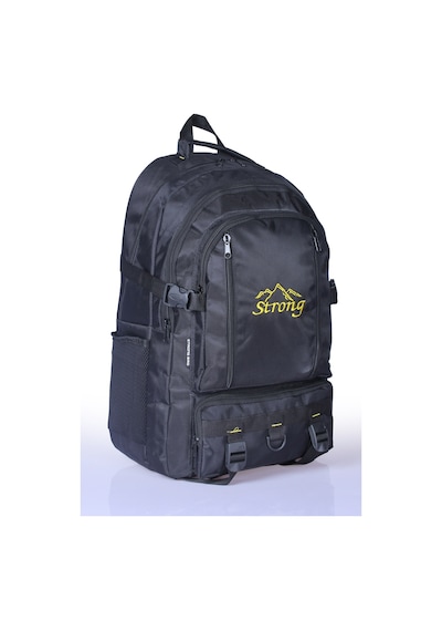 Strong Bag Strong 17-18.4 İnch Laptop Bölmeli Büyük Boy Sırt Çantası ,dağcı Çantası,seyahat Kamp Çantası Siyah