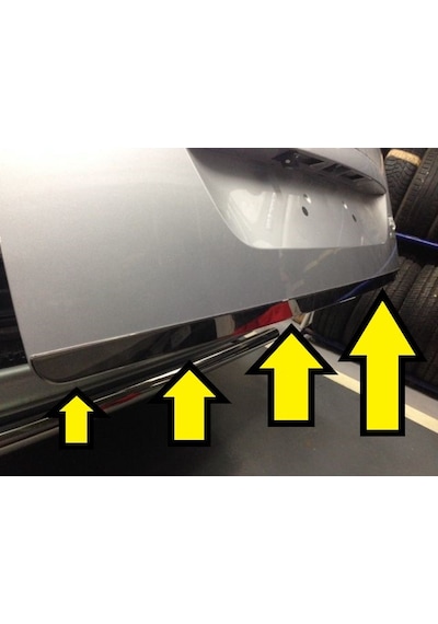 Berlingo Bagaj Alt Cıtası Krom 2008 2009 2010 2011 2012 2013 2014