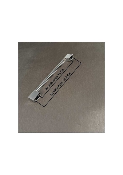 Star Parlak Krom Mutfak Dolap Çekmece Köprü Kulpu 160 Mm 192 Mm 16 Cm - 19,2 Cm 4 Adet