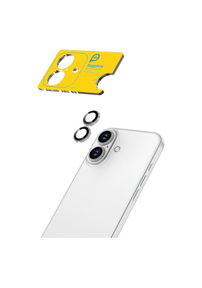 Piili Apple iPhone Uyumlu 17 Gümüş Safir Lens Koruyucu