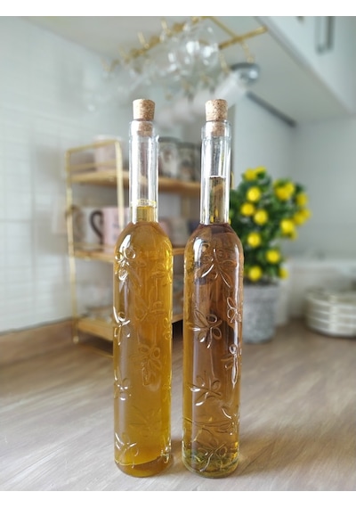 Toskana Yağdanlık - Sirkelik Şişe 2li Set - Elm-01-768267