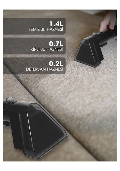 Pirantech V22C Koltuk Ve Halı Yıkama - Cam Temizleme Makinesi