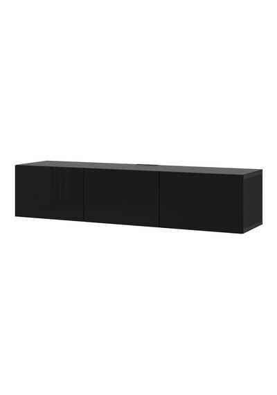 Tv Sehpası, Venge-parlak Cila-siyah, 180x42x38 Cm, Selsvıken Siyah Tv Sehpası, Venge-parlak Cila-siyah, 180x42x38 Cm, Selsvıken Siyah