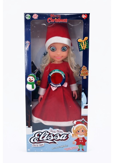 Toyx Noel Anne Oyuncak Et Bebek 45 cm – Yılbaşı Kıyafetli Bebek 3+ Yaş