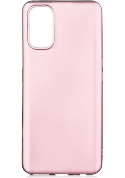 Kilifone - Realme Uyumlu 7 Pro - Kılıf Mat Renkli Esnek Premier Silikon Kapak - Rose Gold