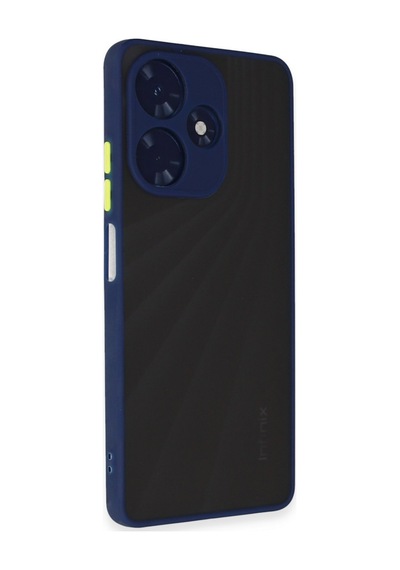 İnfinix Hot 30 4g Uyumlu Kılıf Montreal Silikon Kapak - Lacivert