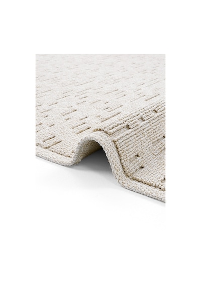 Cool Halı Mirage Bej Kilim Halı Çizgili Bukle Kaymaz Yumuşak Salon Oturma Odası İnce Yazlık Kilim