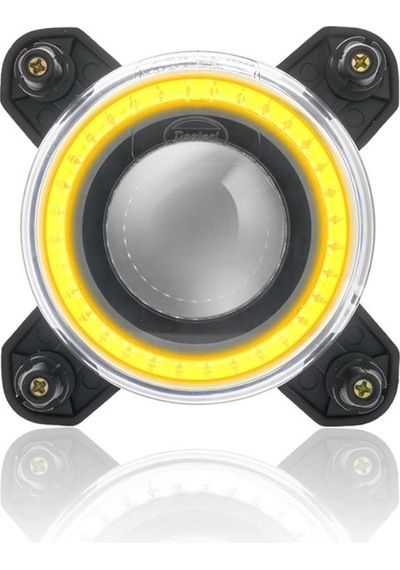 Sanel 12v-24v Led Far Mercekli Kısa Hüzme Gündüz Sürüş Ledli Yuvarlak 90 110 Mm