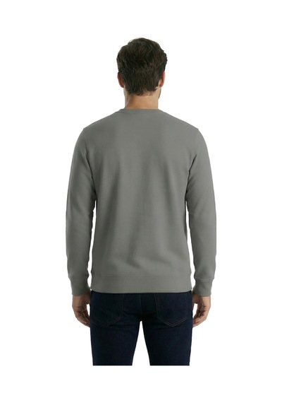 Goffra Erkek Focus Esnek Kumaş Yumuşak Dokulu Günlük Sweatshirt Yeşil M401-r0342-02 Yeşil