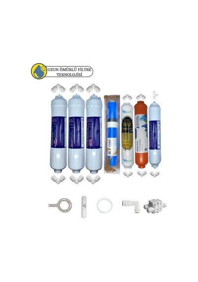 Swun Chyan Kapalı Kasa Su Arıtma Sertifikalı 7li B12alkali+mineral Vontron Helixfil 4000 Tds Mebran