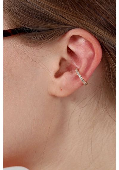 2'li Gold Renk Kuzey Yıldızı Earcuff Cuff Sarı