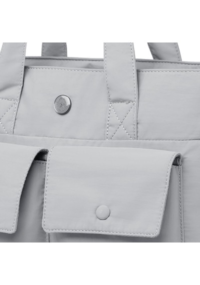 Smart Bags Mikro Poly Kumaş Büyük Boy Kadın Omuz Çantası 3345 Gri
