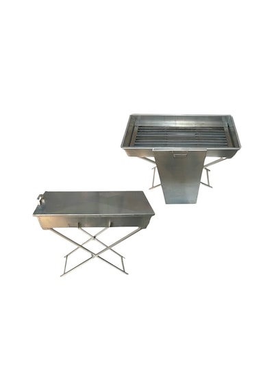 Demir Mangal Katlanır Ayaklı 85 Cm Inox