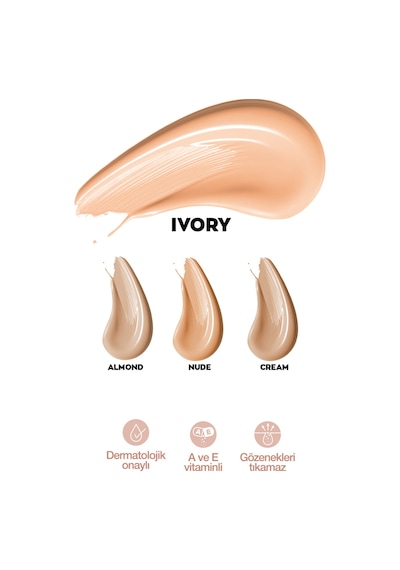 True Aydınlık Görünüm Veren Fondöten 30ml - Ivory Diğer