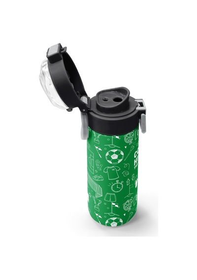 Coral High Kids Yeşil Futbol Desenli Pipetli Ve Direkt İçim Çelik Termos 500 Ml 38129 Yeşil