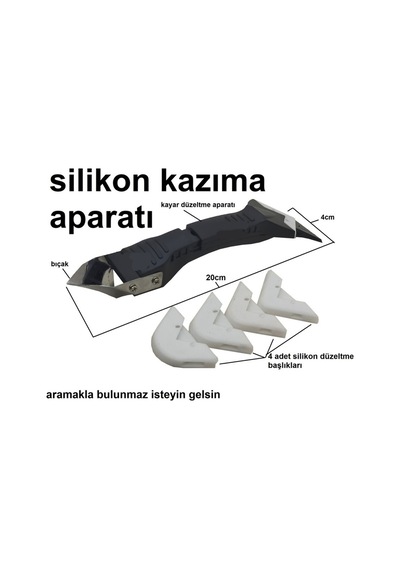Fayans Derz Dolgu Silikon Kazıyıcı Ve Uygulayıcı Silikon Çekme Aparatı 3 Ü 1 Arada Aparat Çok Amaçlı