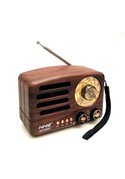 Küçük Boy Retro, Nostaljik, Ahşap Tasarım Bluetooth Hoparlörlü, Şarjlı, Taşınabilir Büyük Döndürülebilen Düğmeli Fm/am Destekli Radyo Ns3380 69818833