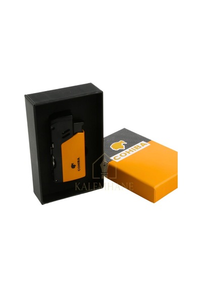 Yüksek Kalite Cohiba İsme Özel Gazlı Çakmak Khnç7204 Siyah