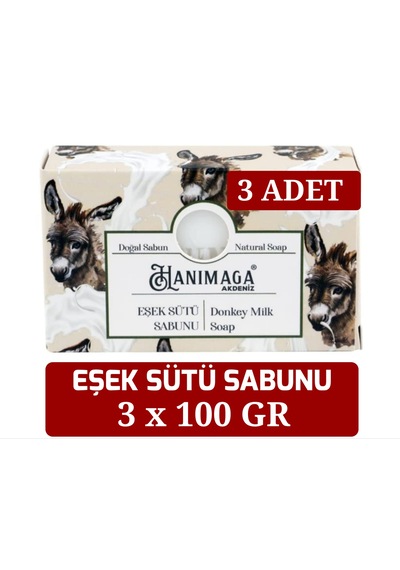 3 Adet Eşek Sütü Sabunu Nemlendirici Cilde Yenileyici Canladnırıcı Sabun 3 X 100 Gr.