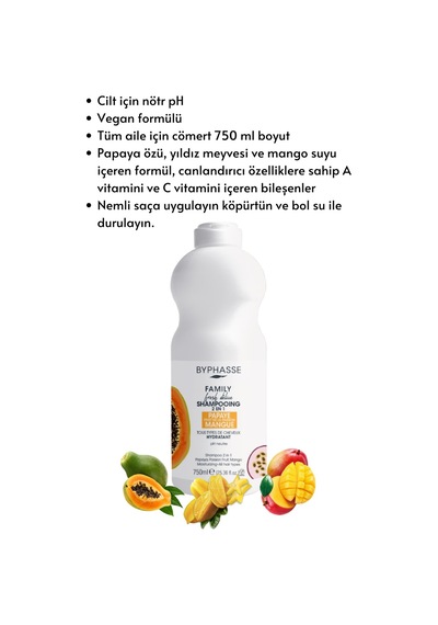 Family Fresh 2in1 Tüm Saçlara Özel Nemlendirici Şampuan 750ml