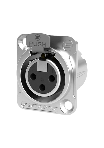Seetronic Mk3F2C 3 Pin Xlr Dişi Şase Konnektör