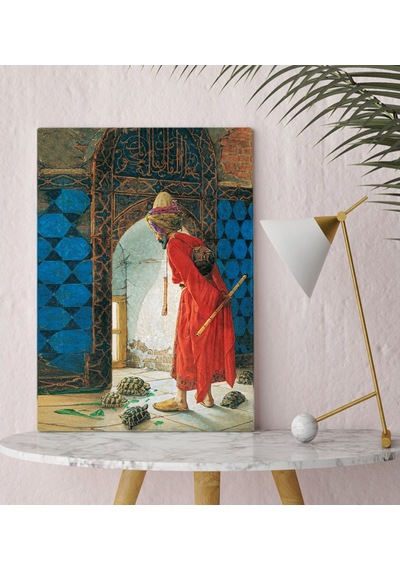 Bk Home Kaplumbağa Terbiyecisi Tasarımlı Kanvas Tablo 30X50Cm-1 (496789541)