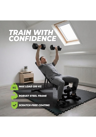 Ayarlanabilir Fitness Bankı Pro Siyah
