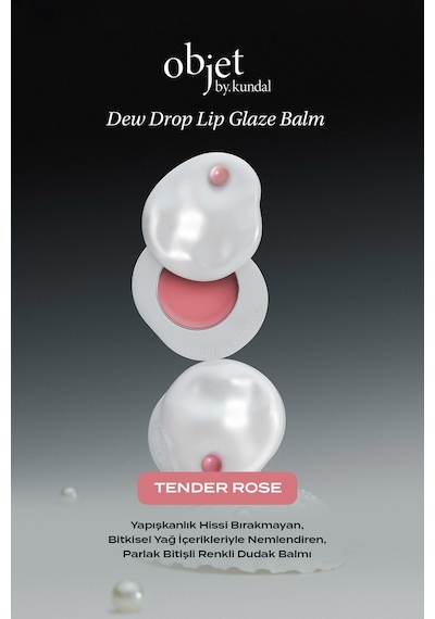 Kundal Dew Drop Lip Glaze Balm Tender Rose