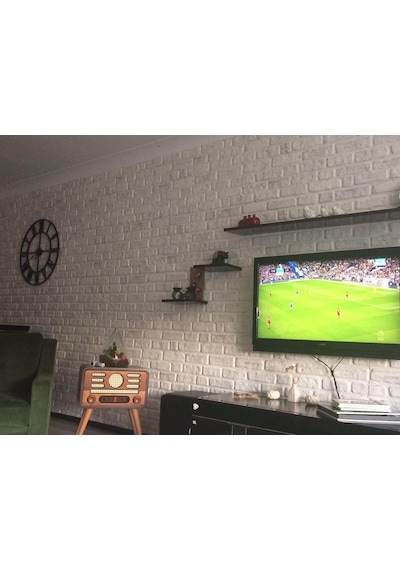 5 Adet X Tuğla Desenli 3D Strafor Köpük Duvar Kaplama Paneli (446785605)