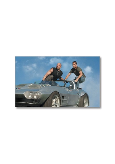 Cakasepetim Hızlı Ve Öfkeli Paul Walker Ve Vin Diesel Ahşap Mdf Tablo
