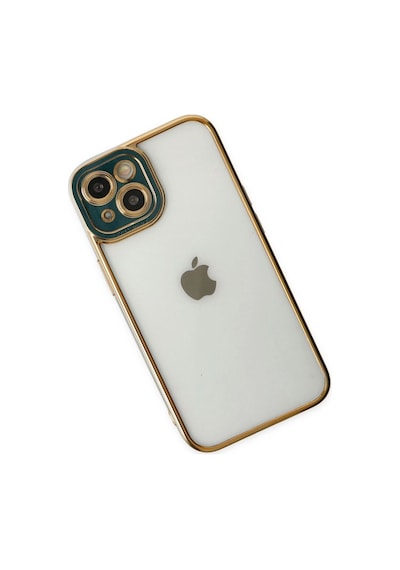 Apple İphone 14 Plus Kılıf Liva Lens Silikon - Yeşil Çok Renkli