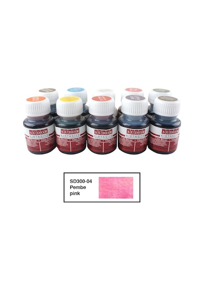 Südor Pembe Su Bazlı Cam Boyası 15 ML Pembe