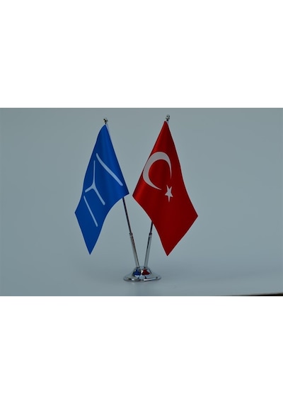 Kayı Boyu ve Türk Bayrağı İkili Masa Takımı