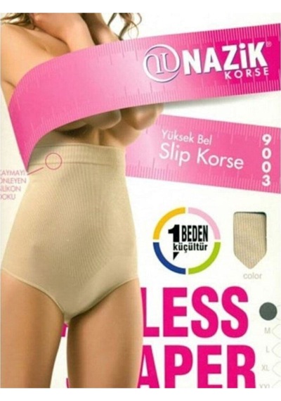 Bonbonetti Chocolate Baby & Kids Kadın Siyah Yüksek Bel Slip Korse 9003 Siyah