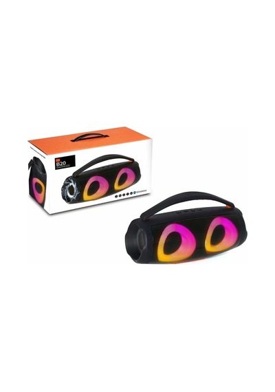 B20 Bluetooth Speaker Şarjlı Taşınabilir Led Işıklı Kablosuz Hoparlör Sd Kart Usb Aux Girişli