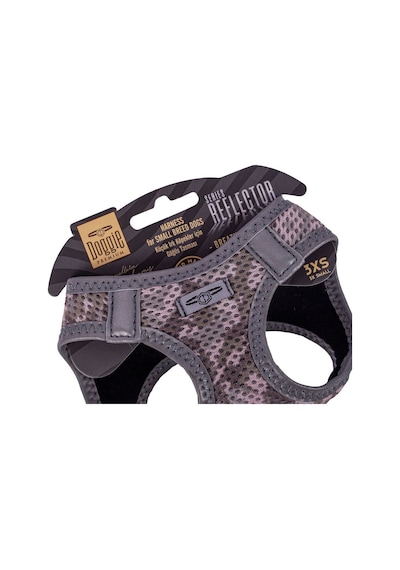 Doggie Havalı Dokuma Reflektör Serisi Küçük Irk Göğüs Tasması Kamuflaj 3XS-22-26Cm Kamuflaj