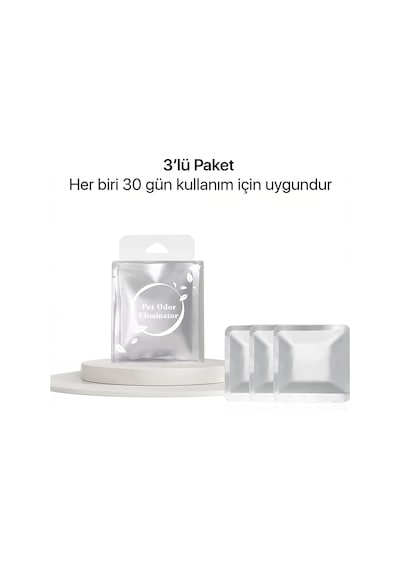 Ubpet Akıllı Kedi Tuvaletleri Koku Giderici Jel Odor Eliminator Ferahlatıcı 3 Lü Paket, Sarı