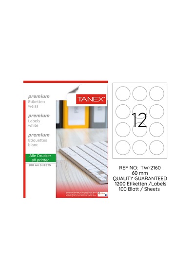 Tanex Tw-2160 60MM X100Ad.Lazer Yazıcı Etiketi