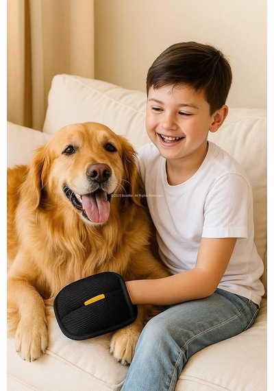Busstier Çift Taraflı Statik Kedi Köpek Tüy Toplayıcı Eldiveni Giysi Halı Elbise Mobilya İçin Statik Saç Temizl