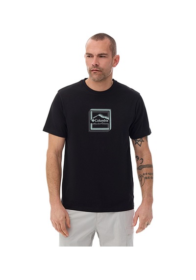 Columbia Csc M Illuminated Brand Iı Ss Tee Erkek Kısa Kollu Tişört Cs0485 Siyah