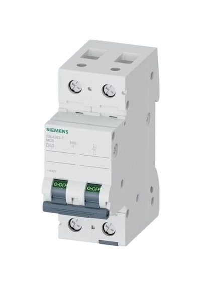 Siemens 5sl4263-7 - 63a 2 Kutup 10ka C Tipi Otomatik Sigorta