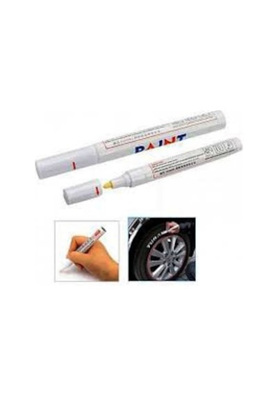 Paint Lastik Boyama Yazma Kalemi Beyaz