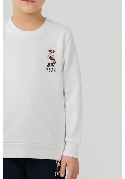 U.S. Polo Assn. Erkek Çocuk Baskılı Beyaz Uzun Kol Eşofman Takımı Us2633-c-v2 Us2633-c-v2