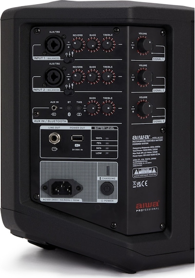 Aiwa Ax-1pro Profesyonel Taşınabilir Aktif Hoparlör