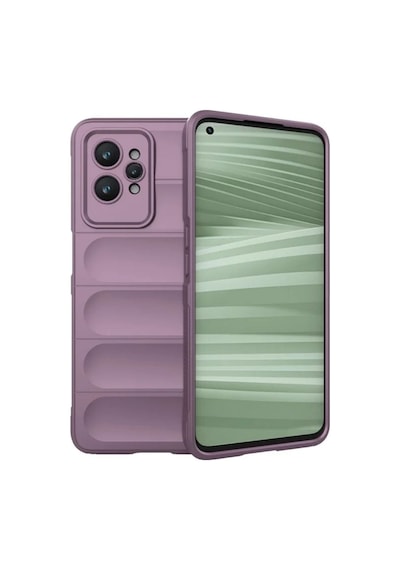 Realme GT2 Pro Uyumlu Silikon Kılıf - Kamera Korumalı Esnek Yeni Nesil Airbag Kapak - Mor