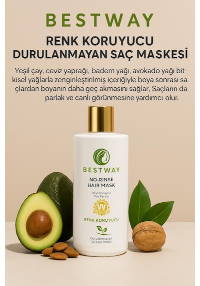Bestway Renk Koruyucu Durulanmayan Saç Maskesi