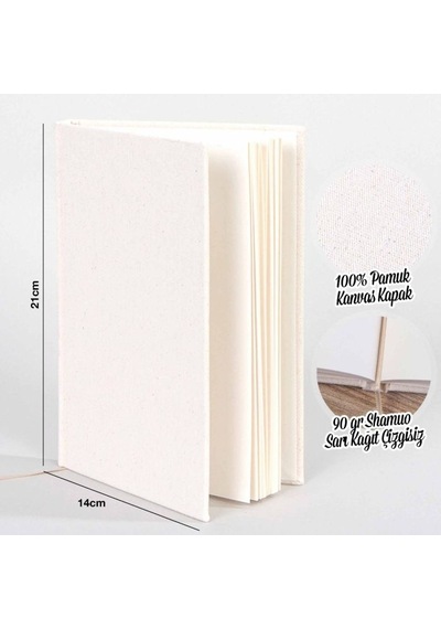 Misfits Logo Black Çizgisiz Kanvas Defter Krem