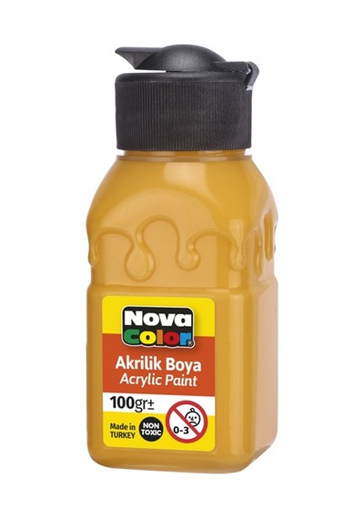 Nova Color Akrilik Boya Şişe 100 Cc Güneş Sarısı Nc-2022