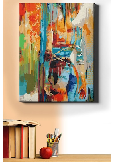 Webstyle Sayılarla Boyama Seti Kasnaklı Ayrılık 60 X 75 Cm